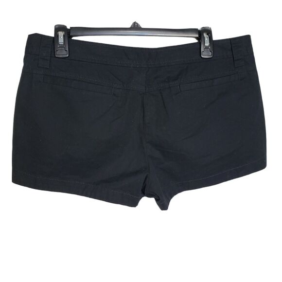 Old Navy Womens Shorts Size 10 Mid Rise Chino Black 100% Cotton Side Zip Pockets - Picture 4 of 7